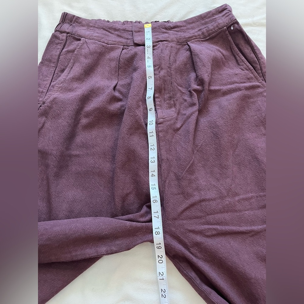 Free People Wide-Leg Pants in Deep Plum - Picture 11 of 14